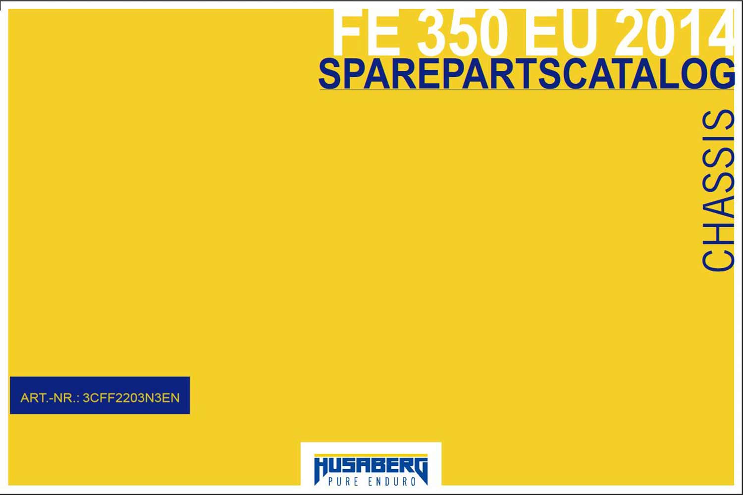 2014 Ersatzteilkatalog FE350 Englisch