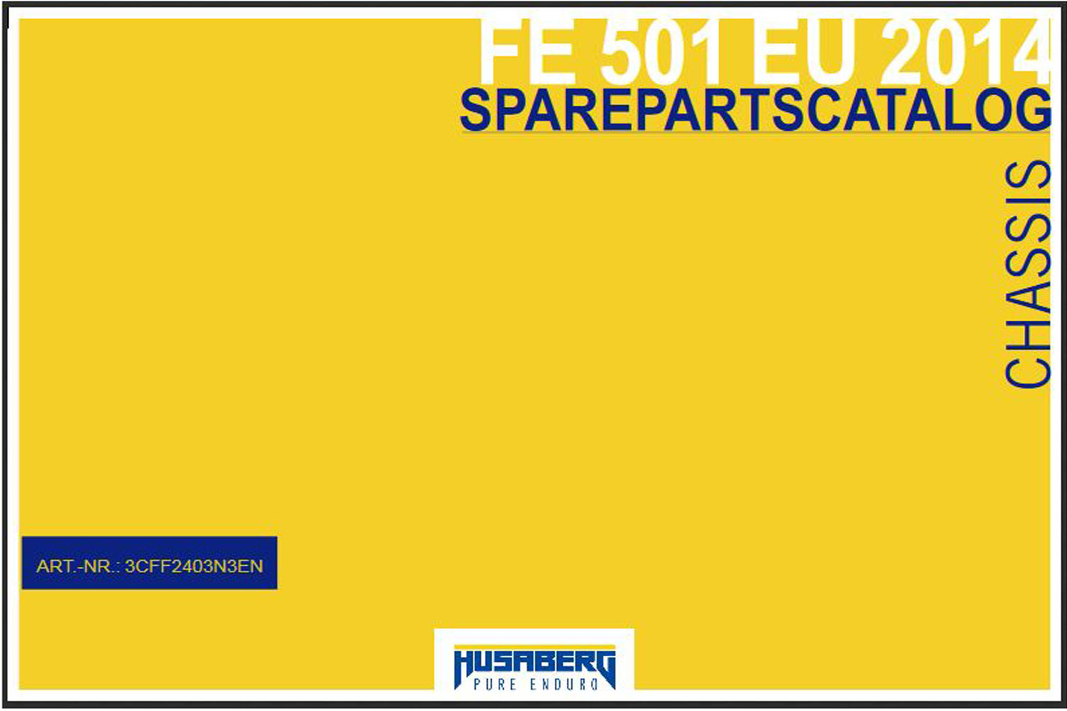 2014 Ersatzteilkatalog FE501 Englisch
